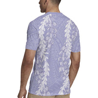 Puakenikeni and Maile Lei Rugby Jersey Purple Double Strand Lei LT9 - Polynesian Pride