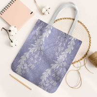 Puakenikeni and Maile Lei Tote Bag Purple Double Strand Lei - Polynesian Pride