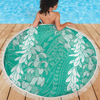 Puakenikeni and Maile Lei Beach Blanket Sage Green Double Strand Lei