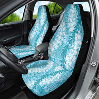 Blue Puakenikeni and Maile Lei Car Seat Cover Hawaiian Style Tribal Tapa Double Strand Lei
