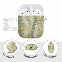 Vintage Puakenikeni and Maile Lei AirPods Case Hawaiian Style Tribal Tapa Double Strand Lei LT9 - Polynesian Pride