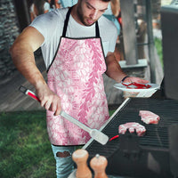 Pink Puakenikeni and Maile Lei Apron Hawaiian Style Tribal Tapa Double Strand Lei - Polynesian Pride