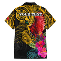 Personalised Papua New Guinea Rugby Family Matching Off Shoulder Long Sleeve Dress and Hawaiian Shirt PNG Kumuls Champions Pacific Bowl LT9 - Polynesian Pride