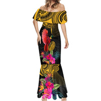 Personalised Papua New Guinea Rugby Mermaid Dress PNG Kumuls Champions Pacific Bowl LT9 - Polynesian Pride