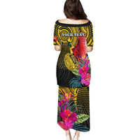 Personalised Papua New Guinea Rugby Puletasi PNG Kumuls Champions Pacific Bowl LT9 - Polynesian Pride