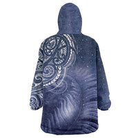 New Zealand Galaxy Fern Wearable Blanket Hoodie
