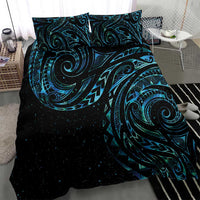 New Zealand Tribal Tattoo Bedding Set With Matariki Art