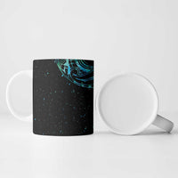 New Zealand Matariki Ceramic Mug Galaxy Maori Tribal Tattoo - Polynesian Pride
