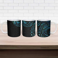 New Zealand Matariki Ceramic Mug Galaxy Maori Tribal Tattoo - Polynesian Pride