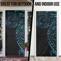 New Zealand Matariki Door Cover Galaxy Maori Tribal Tattoo - Polynesian Pride