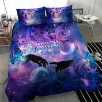 I Love You In Every Universe Personalised Bedding Set Polynesian Pattern Galaxy Style LT9 - Polynesian Pride