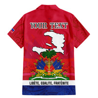 Haiti Independence Day Family Matching Mermaid Dress and Hawaiian Shirt Libete Egalite Fratenite Ayiti 1804 With Polynesian Pattern LT9 - Polynesian Pride