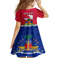 Haiti Independence Day Family Matching Short Sleeve Bodycon Dress and Hawaiian Shirt Libete Egalite Fratenite Ayiti 1804 With Polynesian Pattern LT9 - Polynesian Pride
