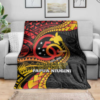 Papua New Guinea Tribal Tattoo Blanket 50th Independence Anniversary