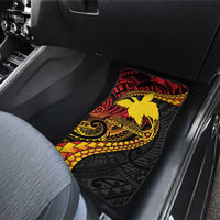 Papua New Guinea Tribal Tattoo Car Mats 50th Independence Anniversary
