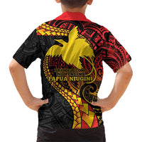 Papua New Guinea Tribal Tattoo Kid Hawaiian Shirt 50th Independence Anniversary