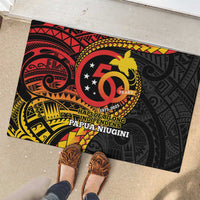 Papua New Guinea Tribal Tattoo Rubber Doormat 50th Independence Anniversary