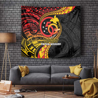 Papua New Guinea Tribal Tattoo Tapestry 50th Independence Anniversary