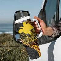 Papua New Guinea Tribal Tattoo Tumbler With Handle 50th Independence Anniversary