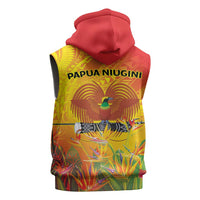 Papua New Guinea Unity in Diversity Sleeveless Zip Hoodie 50th Indipendens Papua Niugini - Polynesian Pride