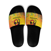 Papua New Guinea Unity in Diversity Slide Sandals 50th Indipendens Papua Niugini - Polynesian Pride