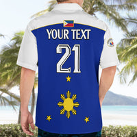 (Custom Text And Number) Philippines Concept Home Football Hawaiian Shirt Pilipinas Flag White Style 2023 LT9 - Polynesian Pride