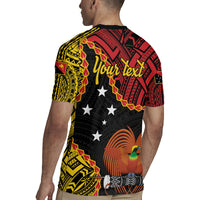 Personalised Papua New Guinea 49th Anniversary Rugby Jersey Hapi De bilong Indipendens Papua Niugini