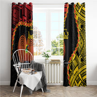 Personalised Papua New Guinea 49th Anniversary Window Curtain Hapi De bilong Indipendens Papua Niugini