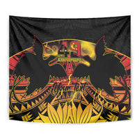 Personalised Papua New Guinea 49th Anniversary Tapestry Bird of Paradise Unity In Diversity