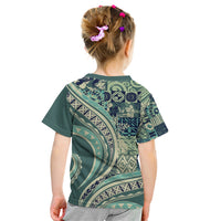 Hawaiian Hibiscus Tribal Vintage Motif Kid T Shirt Ver 1