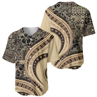 Hawaiian Hibiscus Tribal Vintage Motif Baseball Jersey Ver 2