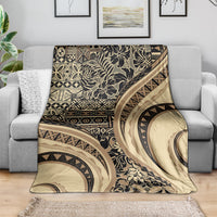 Hawaiian Hibiscus Tribal Vintage Motif Blanket Ver 2