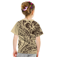 Hawaiian Hibiscus Tribal Vintage Motif Kid T Shirt Ver 3