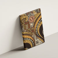 Hawaiian Hibiscus Tribal Vintage Motif Canvas Wall Art Ver 4