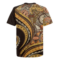 Hawaiian Hibiscus Tribal Vintage Motif Rugby Jersey Ver 4