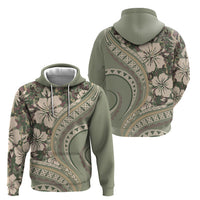Hawaiian Hibiscus Tribal Vintage Motif Hoodie Ver 6