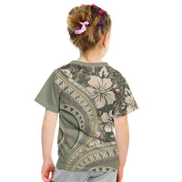 Hawaiian Hibiscus Tribal Vintage Motif Kid T Shirt Ver 6