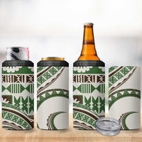 Hawaiian Hibiscus Tribal Vintage Motif 4 in 1 Can Cooler Tumbler Ver 7