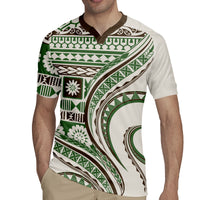 Hawaiian Hibiscus Tribal Vintage Motif Rugby Jersey Ver 7