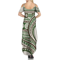 Hawaiian Hibiscus Tribal Vintage Motif Summer Maxi Dress Ver 7 LT9 - Polynesian Pride