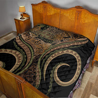 Hawaiian Hibiscus Tribal Vintage Motif Quilt Ver 8