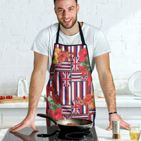 Hawaii Hibiscus Lei Apron Hawaiian Flag Motif