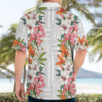 Hawaii Tropical Twist Lei Hawaiian Shirt Hawaiian Flag Motif LT9 - Polynesian Pride