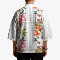 Hawaii Tropical Twist Lei Kimono Hawaiian Flag Motif