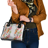 Hawaii Tropical Twist Lei Shoulder Handbag Hawaiian Flag Motif