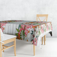 Hawaii Tropical Twist Lei Tablecloth Hawaiian Flag Motif
