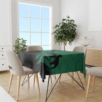 Australia New Zealand Rugby Tablecloth Green Aboriginal Wallabies and Maori Black Fern LT9 - Polynesian Pride