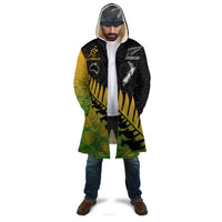 Australia New Zealand Rugby Cloak Gradient Aboriginal Wallabies and Maori Black Fern - Polynesian Pride