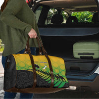 Australia New Zealand Rugby Travel Bag Gradient Aboriginal Wallabies and Maori Black Fern - Polynesian Pride