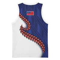 Ula Fala Red Samoa Chief Basketball Jersey Samoan Art Black Tribal